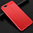 Coque Silicone Gel Motif Cuir Housse Etui S02 pour Oppo A12e Rouge