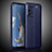 Coque Silicone Gel Motif Cuir Housse Etui S02 pour Oppo A93 5G Bleu