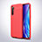 Coque Silicone Gel Motif Cuir Housse Etui S02 pour Oppo K5 Rouge