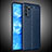 Coque Silicone Gel Motif Cuir Housse Etui S02 pour Oppo Reno6 5G Bleu