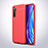 Coque Silicone Gel Motif Cuir Housse Etui S02 pour Realme X2 Rouge