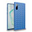 Coque Silicone Gel Motif Cuir Housse Etui S02 pour Samsung Galaxy Note 10 5G Bleu