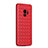 Coque Silicone Gel Motif Cuir Housse Etui S02 pour Samsung Galaxy S9 Rouge