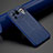 Coque Silicone Gel Motif Cuir Housse Etui S02 pour Xiaomi Mi 11 Ultra 5G Bleu