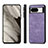 Coque Silicone Gel Motif Cuir Housse Etui S02D pour Google Pixel 8 5G Violet