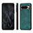 Coque Silicone Gel Motif Cuir Housse Etui S02D pour Google Pixel 8 Pro 5G Vert