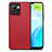 Coque Silicone Gel Motif Cuir Housse Etui S02D pour Realme C30s Rouge