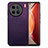 Coque Silicone Gel Motif Cuir Housse Etui S02D pour Vivo X90 Pro 5G Violet