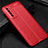 Coque Silicone Gel Motif Cuir Housse Etui S03 pour Huawei Nova 7 5G Rouge