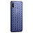 Coque Silicone Gel Motif Cuir Housse Etui S03 pour Huawei P Smart Z (2019) Bleu