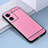 Coque Silicone Gel Motif Cuir Housse Etui S03 pour Oppo A97 5G Rose