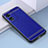 Coque Silicone Gel Motif Cuir Housse Etui S03 pour Oppo F23 5G Bleu