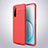 Coque Silicone Gel Motif Cuir Housse Etui S03 pour Realme X3 SuperZoom Rouge