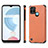 Coque Silicone Gel Motif Cuir Housse Etui S03D pour Realme C25Y India Petit