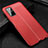 Coque Silicone Gel Motif Cuir Housse Etui S04 pour Huawei Honor 30S Rouge