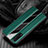 Coque Silicone Gel Motif Cuir Housse Etui S04 pour Oppo Find X2 Vert