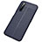 Coque Silicone Gel Motif Cuir Housse Etui S04 pour Realme X3 SuperZoom Bleu