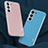 Coque Silicone Gel Motif Cuir Housse Etui S04 pour Samsung Galaxy S21 5G Petit