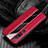 Coque Silicone Gel Motif Cuir Housse Etui S05 pour Xiaomi Mi 10 Pro Rouge