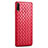 Coque Silicone Gel Motif Cuir Housse Etui S06 pour Huawei P Smart Pro (2019) Rouge