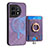 Coque Silicone Gel Motif Cuir Housse Etui SD1 pour OnePlus 11 5G Violet Clair