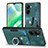 Coque Silicone Gel Motif Cuir Housse Etui SD1 pour Realme C33 (2023) Vert