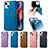 Coque Silicone Gel Motif Cuir Housse Etui SD13 pour Apple iPhone 13 Petit