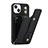 Coque Silicone Gel Motif Cuir Housse Etui SD14 pour Apple iPhone 15 Petit