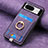 Coque Silicone Gel Motif Cuir Housse Etui SD2 pour Google Pixel 8 5G Violet Clair