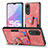 Coque Silicone Gel Motif Cuir Housse Etui SD2 pour Oppo A78 5G Petit