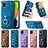 Coque Silicone Gel Motif Cuir Housse Etui SD2 pour Samsung Galaxy A03 Petit