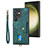 Coque Silicone Gel Motif Cuir Housse Etui SD2 pour Samsung Galaxy S23 Ultra 5G Vert