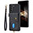 Coque Silicone Gel Motif Cuir Housse Etui SD2 pour Samsung Galaxy S24 5G Noir