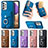 Coque Silicone Gel Motif Cuir Housse Etui SD3 pour Samsung Galaxy M32 5G Petit