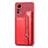 Coque Silicone Gel Motif Cuir Housse Etui SD3 pour Xiaomi Redmi Note 12S Rouge