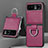 Coque Silicone Gel Motif Cuir Housse Etui SD4 pour Motorola Moto Razr 40 5G Petit