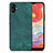 Coque Silicone Gel Motif Cuir Housse Etui SD4 pour Samsung Galaxy A04E Vert