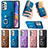 Coque Silicone Gel Motif Cuir Housse Etui SD4 pour Samsung Galaxy A23 4G Petit