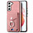 Coque Silicone Gel Motif Cuir Housse Etui SD4 pour Samsung Galaxy S21 FE 5G Petit