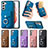 Coque Silicone Gel Motif Cuir Housse Etui SD4 pour Samsung Galaxy S21 FE 5G Petit