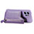 Coque Silicone Gel Motif Cuir Housse Etui SD4 pour Xiaomi Redmi Note 12 4G Violet