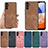 Coque Silicone Gel Motif Cuir Housse Etui SD5 pour Samsung Galaxy Jump3 5G Petit