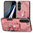 Coque Silicone Gel Motif Cuir Housse Etui SD5 pour Samsung Galaxy S22 Plus 5G Petit