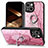 Coque Silicone Gel Motif Cuir Housse Etui SD6 pour Apple iPhone 14 Plus Petit