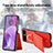 Coque Silicone Gel Motif Cuir Housse Etui SD6 pour Motorola Moto Razr 40 5G Petit