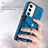 Coque Silicone Gel Motif Cuir Housse Etui SD6 pour Samsung Galaxy S22 5G Petit