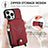 Coque Silicone Gel Motif Cuir Housse Etui SD7 pour Apple iPhone 13 Pro Max Petit