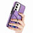 Coque Silicone Gel Motif Cuir Housse Etui SD7 pour Samsung Galaxy S22 5G Petit