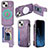 Coque Silicone Gel Motif Cuir Housse Etui SD8 pour Apple iPhone 14 Petit