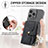 Coque Silicone Gel Motif Cuir Housse Etui SD8 pour Apple iPhone 14 Pro Max Petit